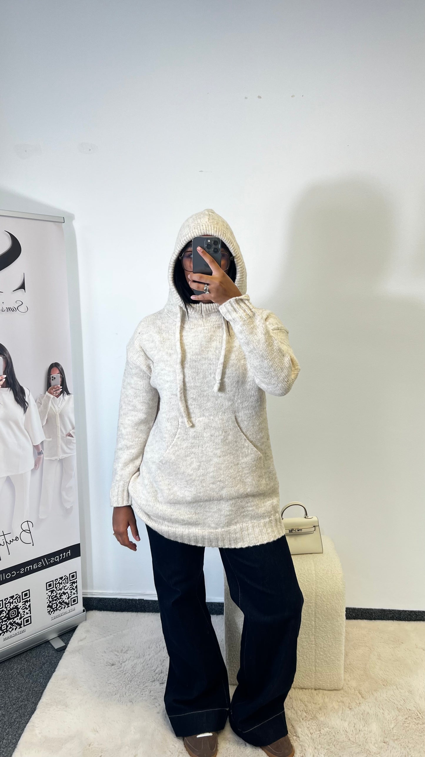 Pull Milo Beige à Capuche