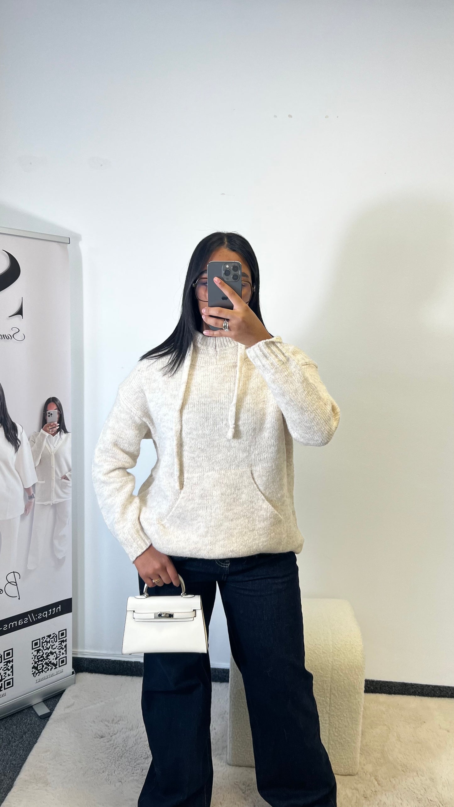 Pull Milo Beige à Capuche