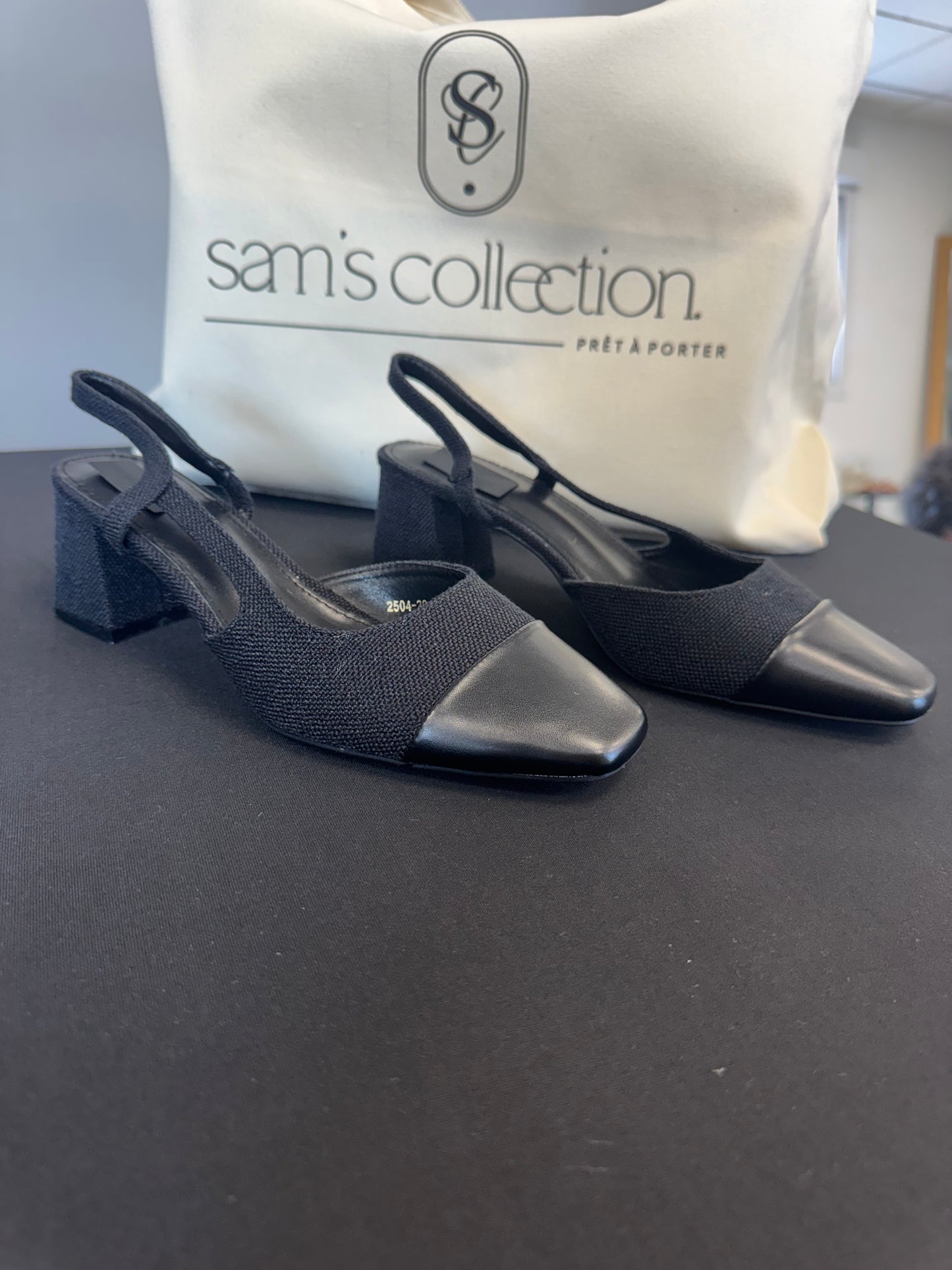 Ballerines à talons Black