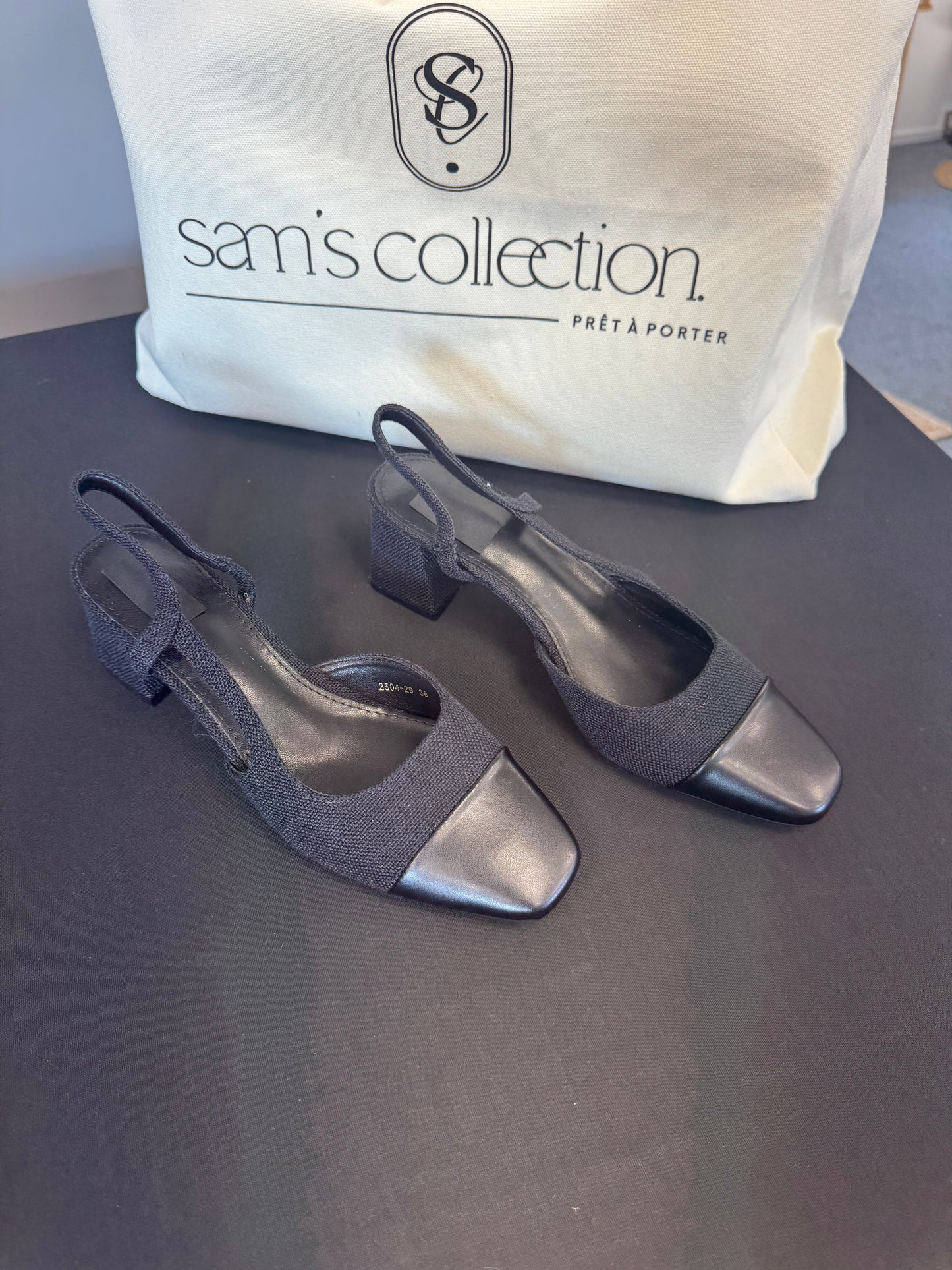 Ballerines à talons Black