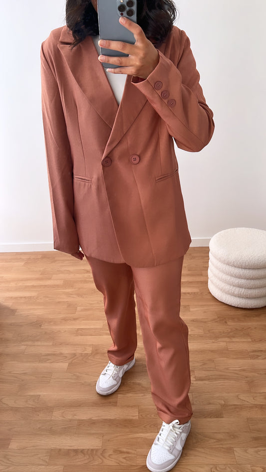 Veste de Blazer Rouille