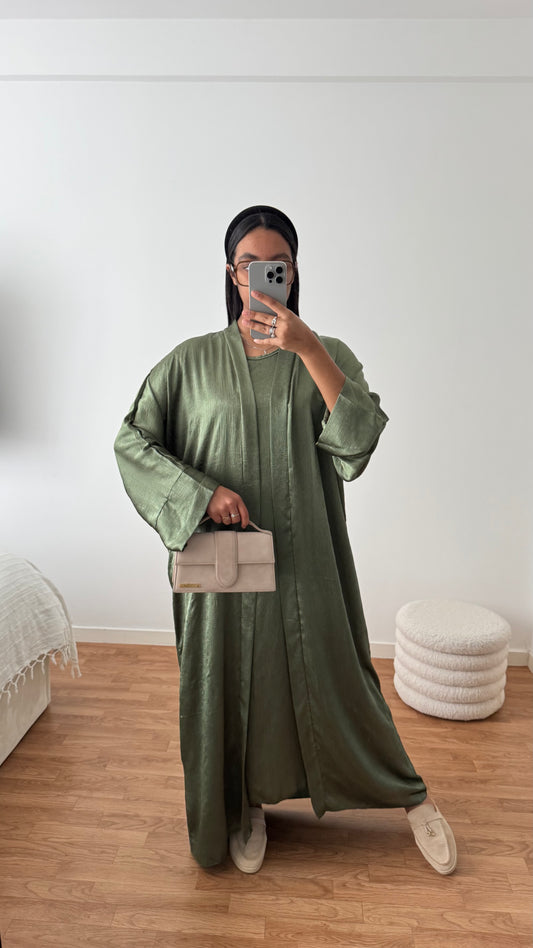 Kimono + Robe Kaki